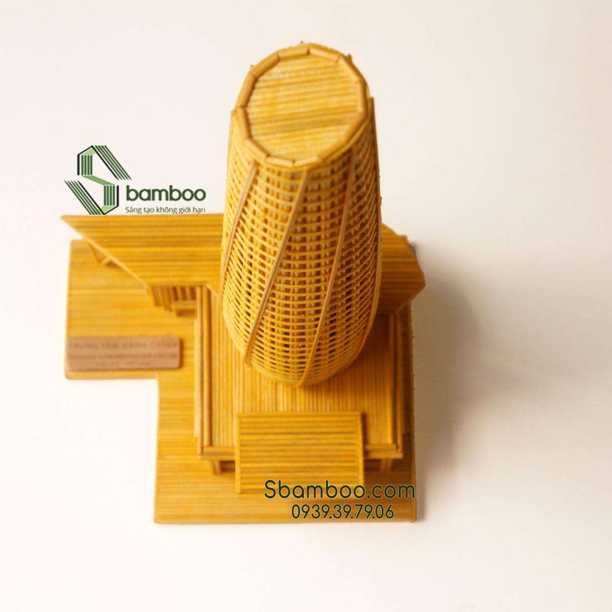 Mô hình tăm tre Sbamboo- Tòa nhà trung tâm Hành chính Đà Nẵng SBAMBO
